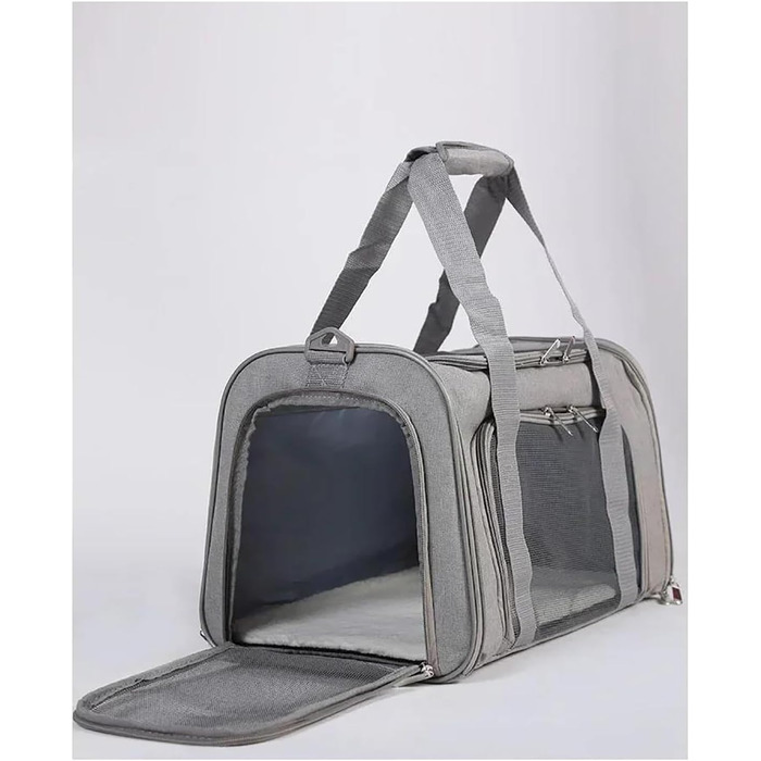 Автомобільний лежак для собак, переноска-рюкзак для тварин з м'яким бавовняним матрацом, безпечна для подорожей, сітчаста переноска для собак (Blue)