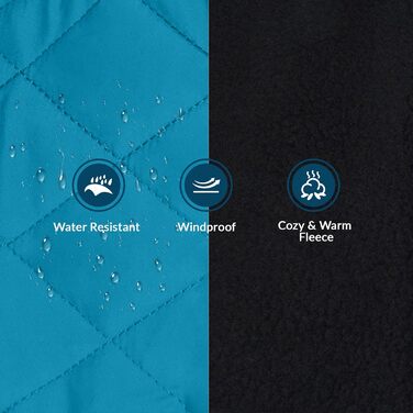 Тепла куртка для грейхаундів та інших породистих собак, флісова підкладка, блакитна