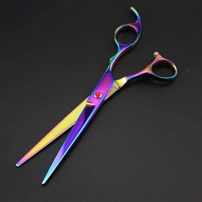 Набір професійних ножиць для грумінгу собак та котів, ножиці для стрижки, прямі та зігнуті, для цуценят
