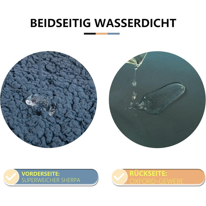 Килимок для собак Joyelf середнього розміру, 76 x 51 x 7.5 см, водонепроникний, знімний, для собак маленьких та середніх порід