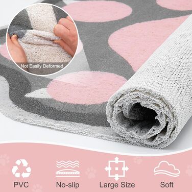 Килимок для котячого туалету Unicorn Catcher, великий, нековзний, м'який, легко миється