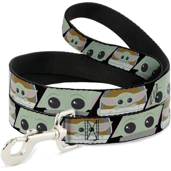 Повідок для собак Star Wars Чібі Грогу, чорний, 1,8 м, 2,5 см