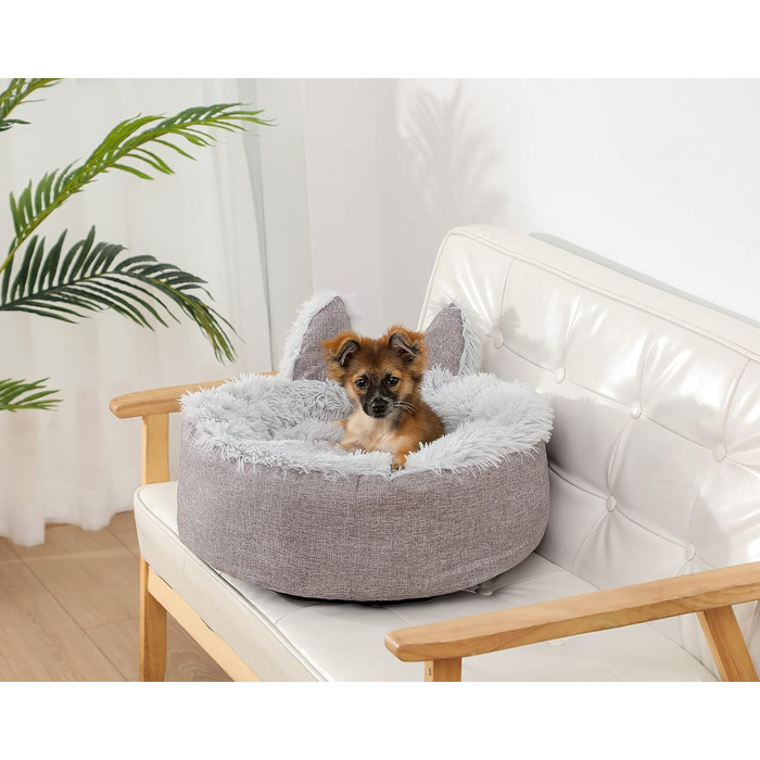 Ляжка для собак та котів Astorpet Foxy, сіра, велика та середня, зручна, миюча (L)