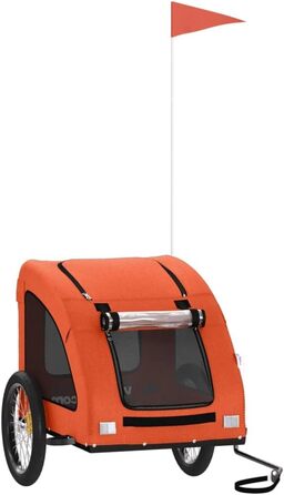 Причіп для собак Gecheer, 45 кг, оранжевий, 137x68x72 см