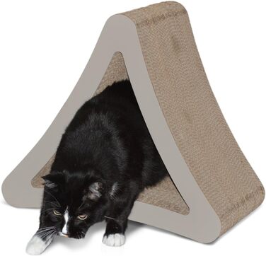Когтеточка PetFusion тристороння вертикальна 46x27x41 см – багатофункціональна поверхня для котів