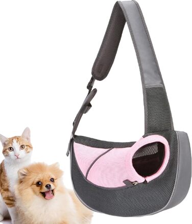 Сумка-переноска для собак та котів, Oxford-тканина, дихаюча, для маленьких тварин, з регульованим ременем