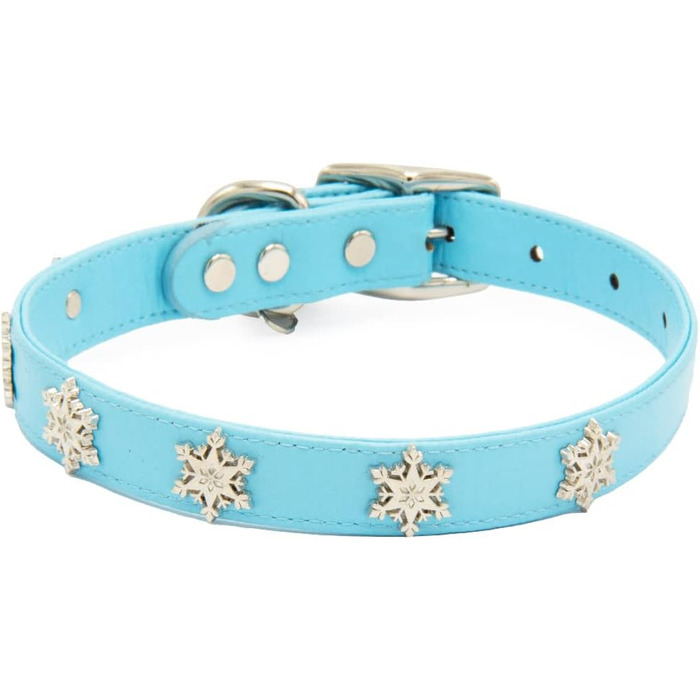 Собачий нашийник Buckle-Down Disney Frozen, сніжинки, великий, 48,3-58,4 см, 1,9 см