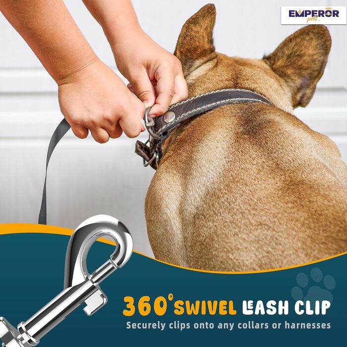 Рулетка для собак Emperor Pets Aura BB16, міцна, зручна, з відбивачем, до 50 кг, чорна