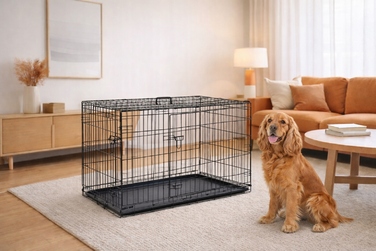 Металева клітка-переноска для собак GLOBANI, 90x60x67 см