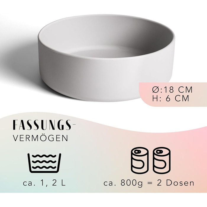 Миска для собак Ne&no® Silikon 1200 мл, сірий камінь | Нековзна миска для корму та води | Для маленьких та середніх порід