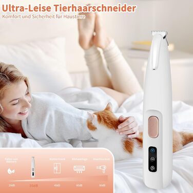 Професійний триммер для догляду за лапами PawTrim Pro з LED-підсвічуванням, акумуляторний, для собак та котів