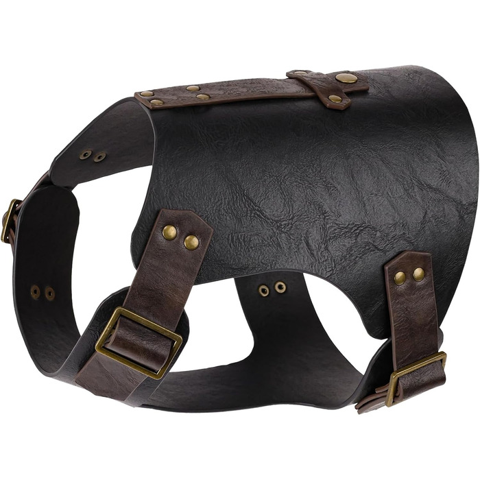 Костюм для собак у середньовічному стилі EpicCos, без повідка, жилет з декоративної шкіри, 3 розміри, одяг для косплею, розмір XL