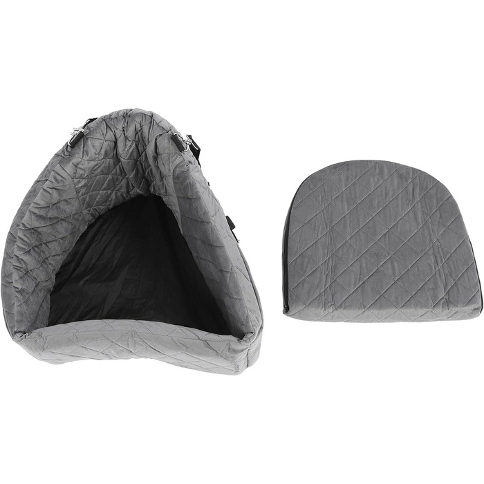 Автокрісло для собак Ejoyous: піднятий крісло для маленьких та середніх собак до 15,9 кг, знімний, з піною з пам'яті, сірий