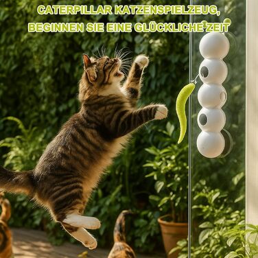 Інтерактивна іграшка для котів Lixstyea - електричний черв'як на присосці, іграшка для самостійних розваг, аксесуари для котів