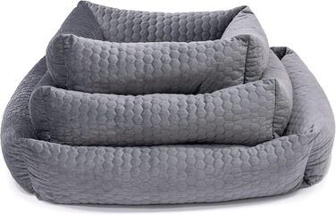Ліжко для собак Karlie Liegebett Velvet L, 65x60x20 см, темно-сірий