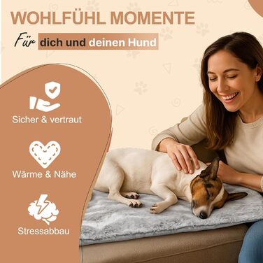 М'яка водонепроникна ковдра для собак, антиковзаюча та пральна - тепла ковдра для маленьких та середніх собак для дивану, авто та лежанки. Small