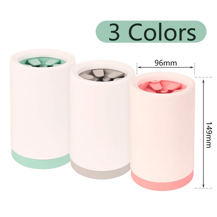 Очисник лап для тварин: мийка лап для собак та котів з м'якого силікону, портативна, 14,9 x 9,6 см