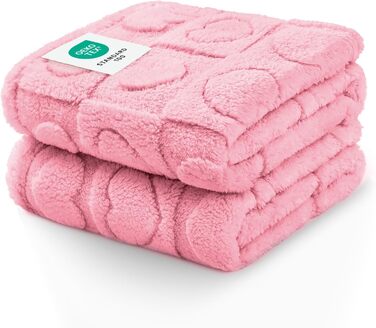 Плед для собак та котів Luciphia, 2 шт., рожевий, 145x102 см (57x40 дюймів), washable