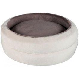 Лежанка для собак Trixie Bett Levi, діаметр 45 см, кремово-сіра (L)