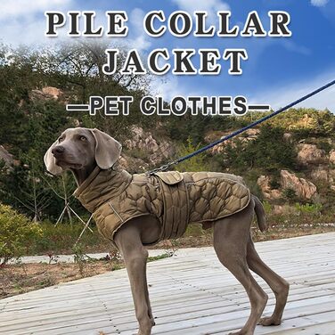 Зимовий одяг для собак середніх розмірів: тепла куртка з флісовою підкладкою, відбивачі та регульована посадка, зелена, розмір M