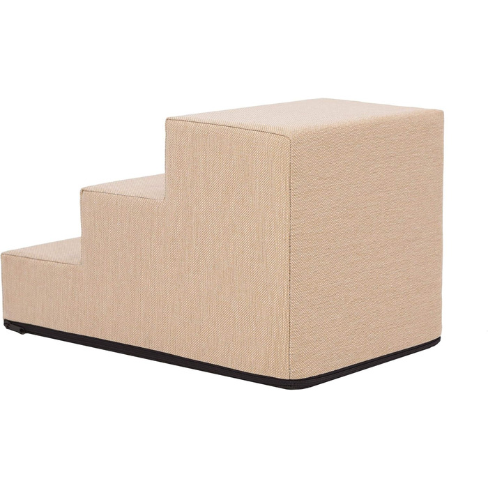 Сходинка для собак та котів Tiertreppen - пандус для маленьких собак та котів, 3 сходинки, висота 30 см, бежевий