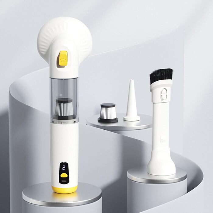 Набір для догляду за шерстю собак Tnfeeon, портативний пилосос для шерсті з баком 200 мл для авто, дому, дивану, килима