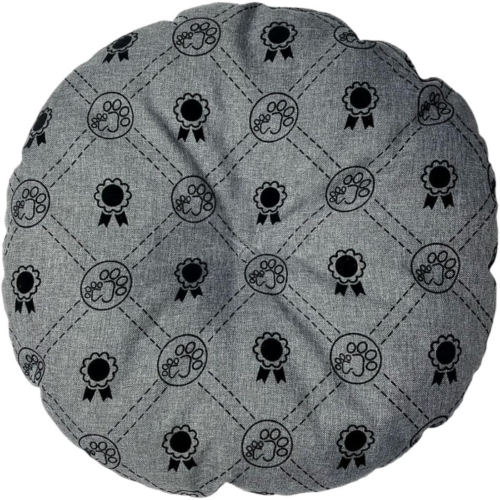 М'який лежак для собак та котів, круглий, діаметр 60 см, коричневий колір. Лежанка для собак, котячий лежак, килимок для котів, матрац для собак або котів. Можливість прання. Ідеально підходить для переносних кліток або лежанок для тварин. Діаметр 60 см (