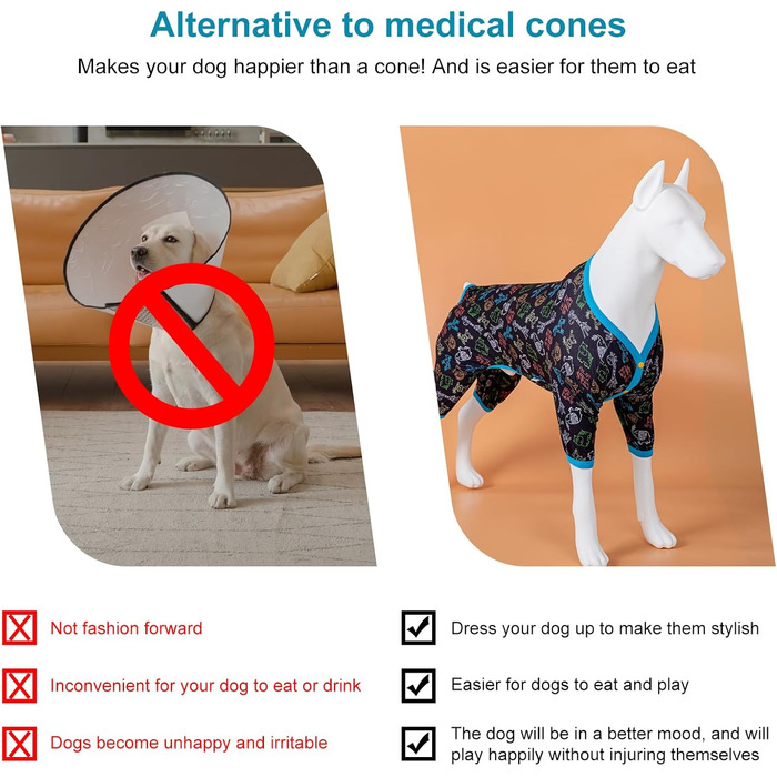 Піжама для собак LovinPet Dobermann, розмір XXL, захист від сонця, дихаючий матеріал, принт 'Джунглі'