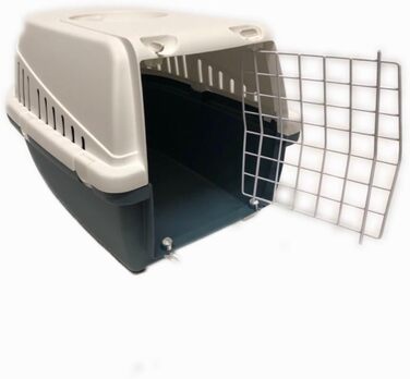 Транспортна переноска Savic Trotterbox 1, блакитно-біла, 48 x 33 x 31 см