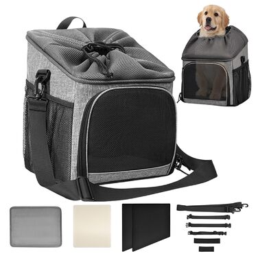 Корзина для собак на велосипед | Легка переносна сумка з аксесуарами для прогулянок, походів, кемпінгу та подорожей