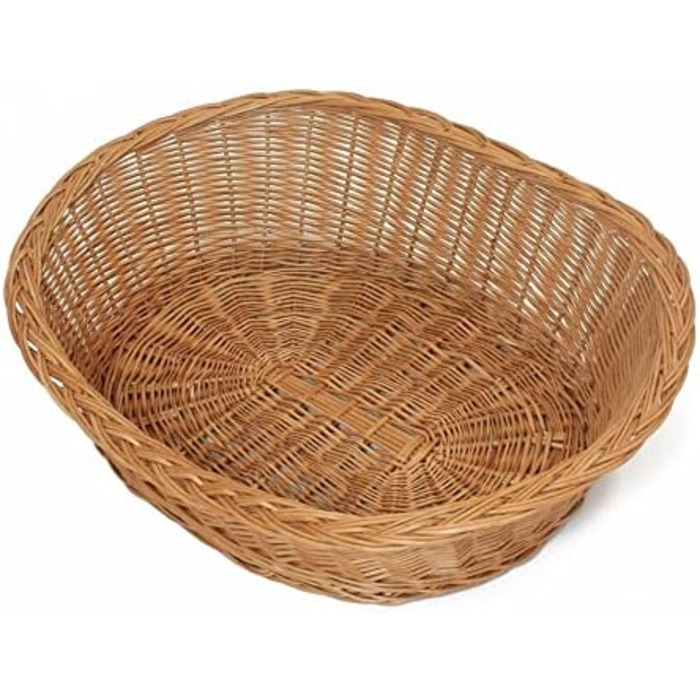 Корзина для собак Dekoleidenschaft з ротангу, XL, 90x70 см - ліжко для собак та інших тварин