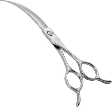 Професійна вигнута ножиці для грумінгу собак 7.0 дюймів (45°) з японської сталі 440C
