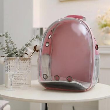 Рюкзак для котів Bubble Capsule, прозорий, сріблястий – перенесення для тварин, прогулянки, подорожі, для котів і малих собак