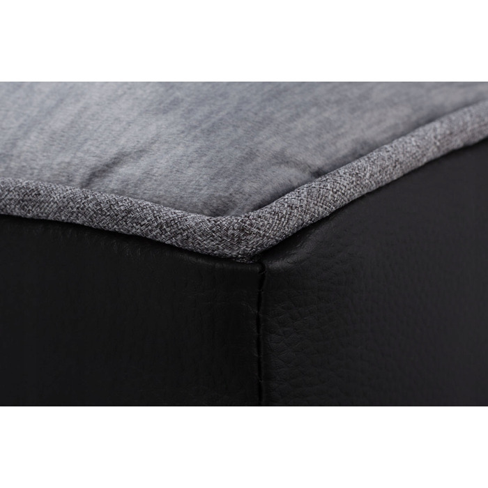 Ортопедичне ліжко для собак Welsti, сіре, 100 x 70 см