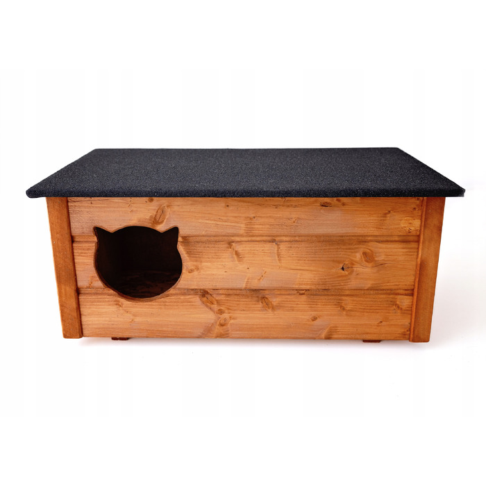 Будиночок для кота, коричневий, прямокутний, 88 x 45 x 35 см
