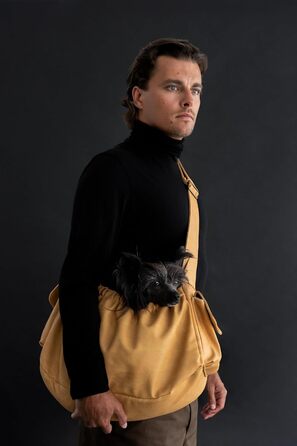 Трасик для собак Noah & Paw: переноска для маленьких собак до 10 кг з регульованим ремінцем та м'яким хутром, подвійний захист, веганська шкіра