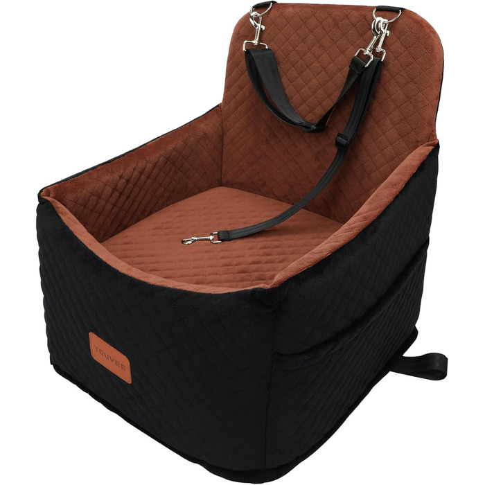 Автокрісло для собак Youvee, 15.2 см, для маленьких собак до 13.6 кг, безпечне, зручне, знімне та пральне