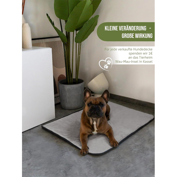 М'яка підстилка для собак Normani - підстилка для тварин з безпечного матеріалу, 40x50 см, 60x80 см, 70x100 см (Сірий)