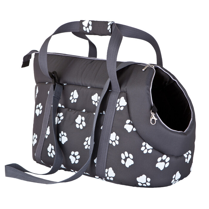 Транспортувальна сумка-переноска Doggy (пінопласт), біла, розмір M (43 x 27 x 25 см)