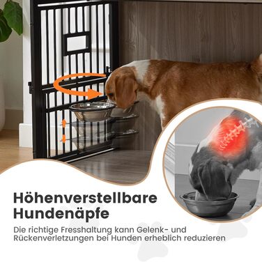 Меблі-клітка для собак Gardner Pet, вольєр-будиночок для дому, сірий колір, L (83 x 58 x 65 см)