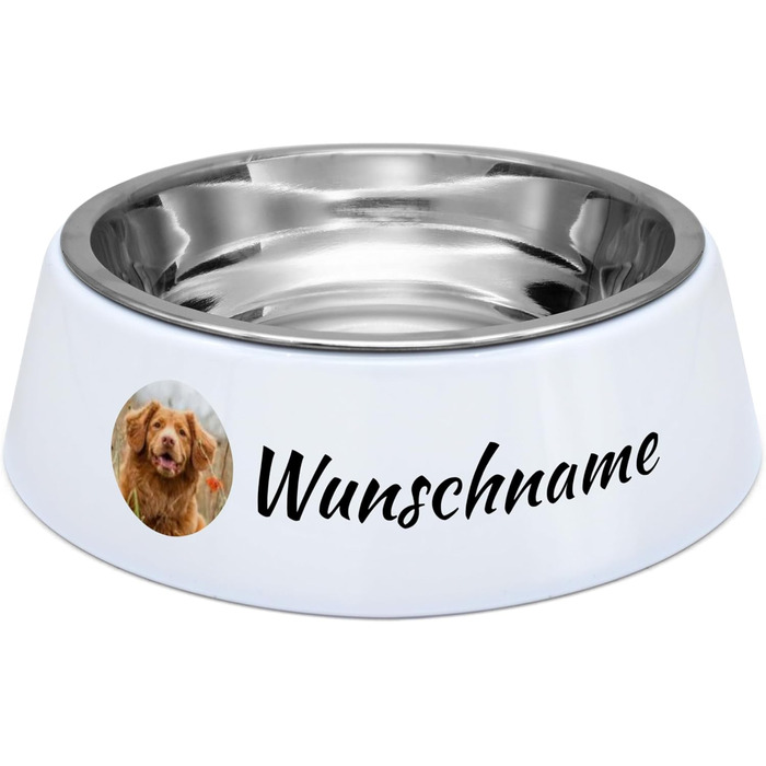 Миска для корму для собак PhotoFancy® з фотографією - персоналізована з власним зображенням, макет 2