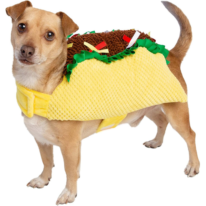 Костюм для собак та котів Pet Krewe Taco Medium - Веселий набір для фотосесій та свят