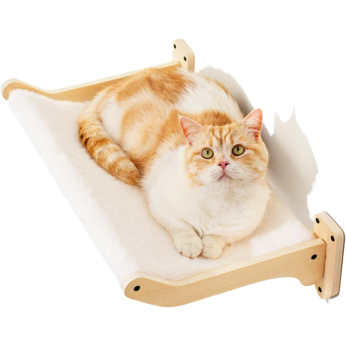 Кішка лежанка на стіну MEWOOFUN, 52x32 см, знімний чохол