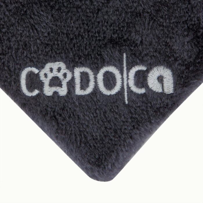 Дряпка для котів CADOCA 112 см антрацит з будиночком, 3 платформами, 2 ігровими м'ячами та канатом – котячий комплекс, меблі та місце для сну