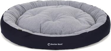 Кругле ліжко для собак середніх порід Doctor Bark GreenLabel, 60x50 см, колір кобальт