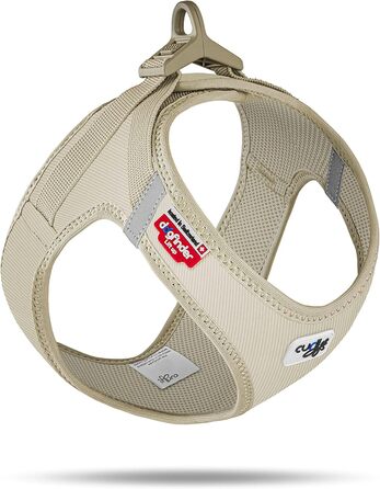 Шлейка для собак Curli Clasp Cord Tan M - зручна та надійна шлейка для собак середніх розмірів