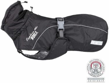 Зимова куртка для собак TRIXIE WINTERMANTE Expore, чорна, водонепроникна, вітронепроникна, 62 см, XS, для прання в машині