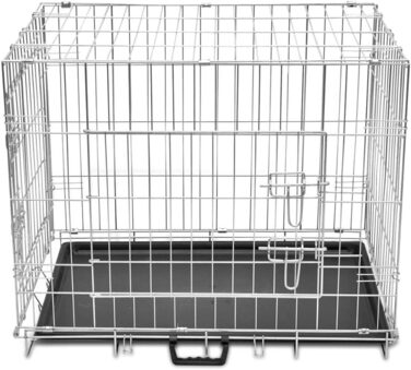 Складана переносна клітка/переноска для собак ZEYUAN, металева, для транспортування