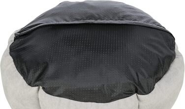 Тріксі Ле́ні - лежанка для собак, 60x50 см, пісок/сірий - зручне місце для сну, кошик для собак середніх порід, неслизька та пральна - 37993