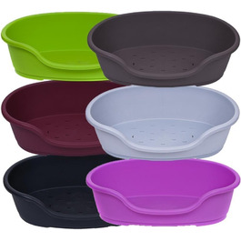 Корзина для собак Adena, пластикове ліжко для собак, 92 см, спеціальна ціна (L 71 x B 46 x H 22 см)